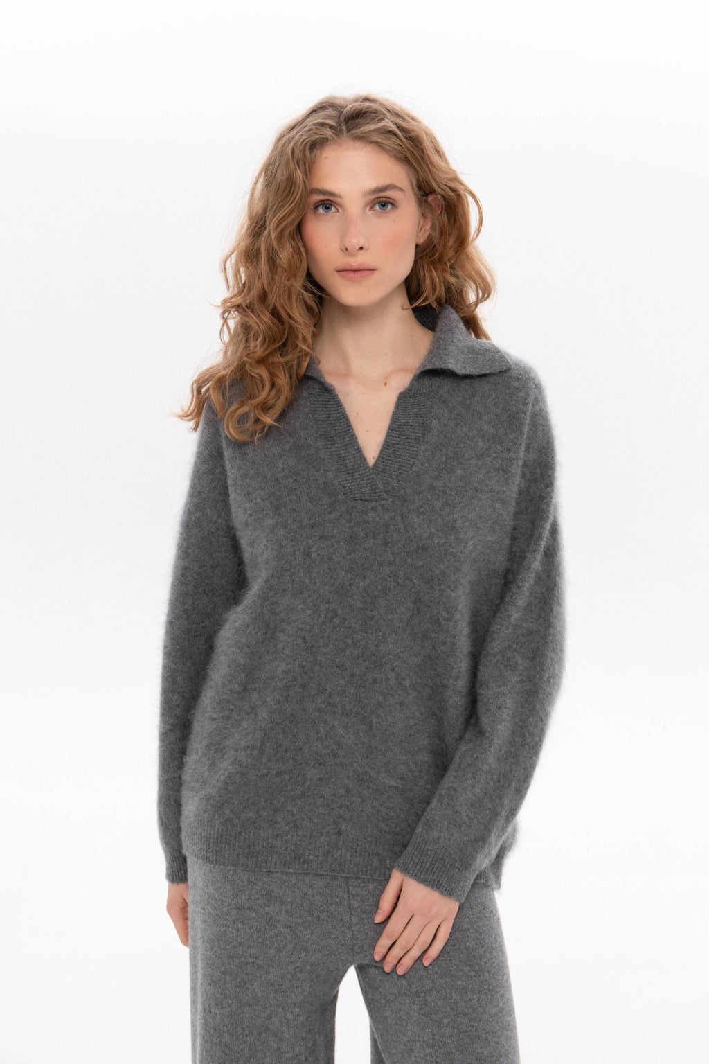 Кашеміровий светр поло