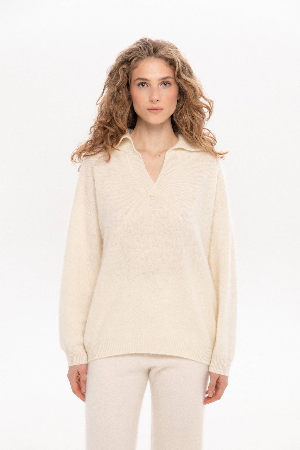 Кашеміровий светр поло