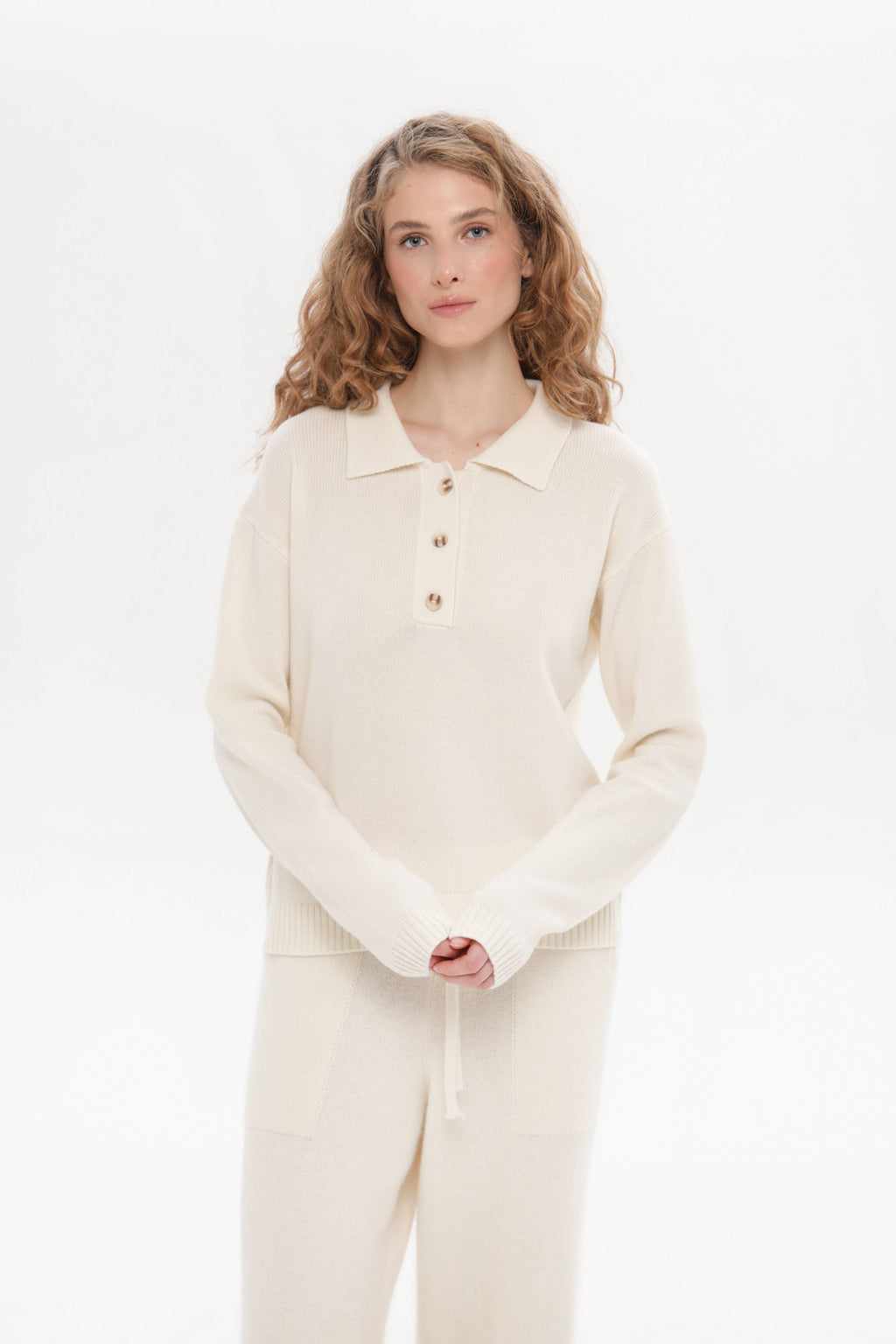 Светр поло із кашеміру та вовни